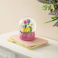Glitzhome® 5" Easter Chick Family Waterglobe