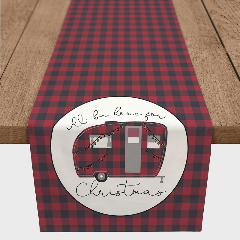 90" Christmas Camper Table Runner