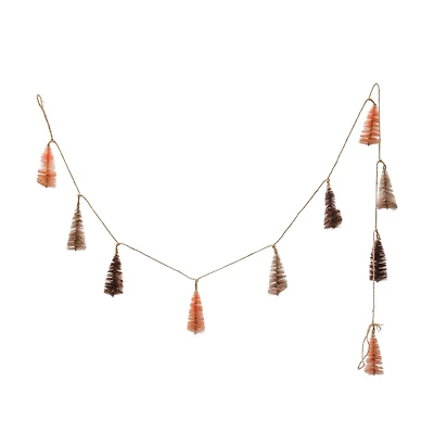 Hello Honey® 5ft. Multicolor Sisal Bottle Brush Tree Garland