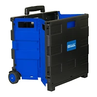 BAZIC® Folding Cart on Wheels with Lid Cover