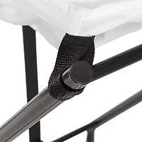 Honey Can Do Black/ Single Bounce Back Hamper with Wheels and Lid