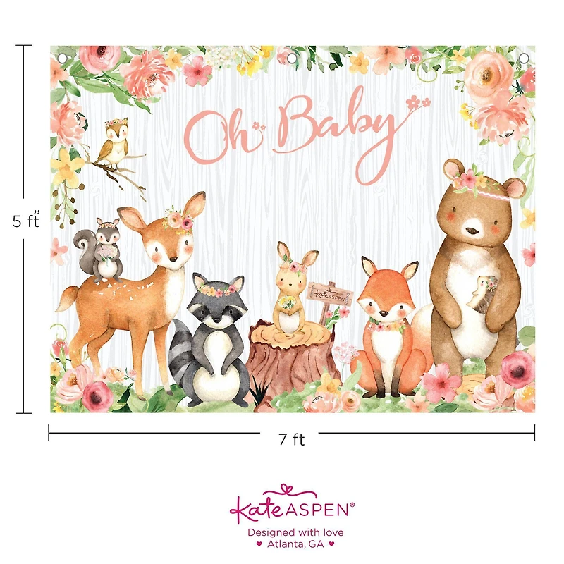 Kate Aspen® Woodland Baby Shower Photo Backdrop