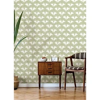 NuWallpaper Finley Green Peel & Stick Wallpaper