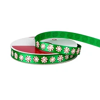 3/8" x 12ft. Green Peppermint Ribbon by Celebrate It® Christmas