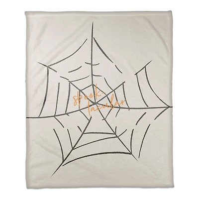 Spooktacular Web Fleece Throw