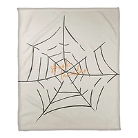 Spooktacular Web Fleece Throw
