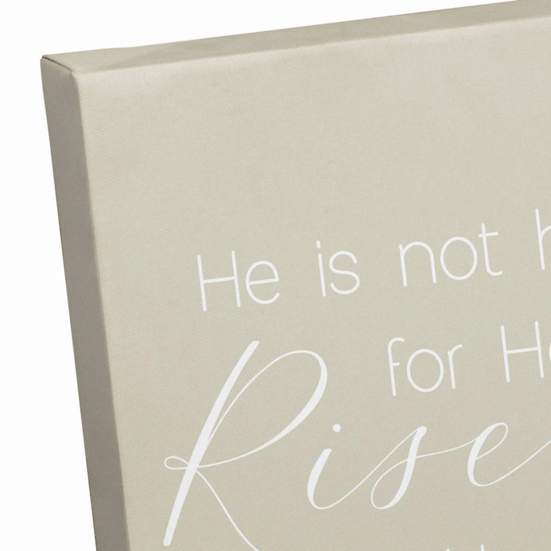 Risen Bible Jesus 1 11" x 14" Canvas Wall Art