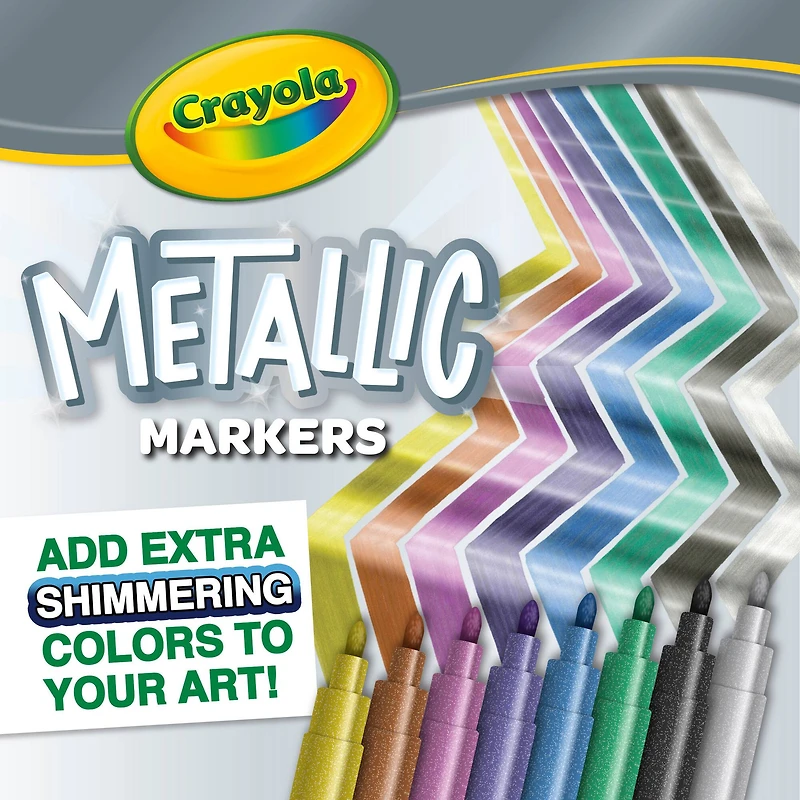 Crayola® Metallic Markers, 3 Packs of 8