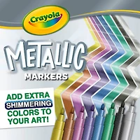 Crayola® Metallic Markers, 3 Packs of 8
