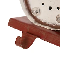 Glitzhome® 7.5" Marquee LED Snowman Stocking Holder