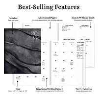 TF Publishing Medium 2024 Ocean Tide Monthly Planner