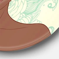 Designart - Portrait of Afro American Woman With Blue Hair I