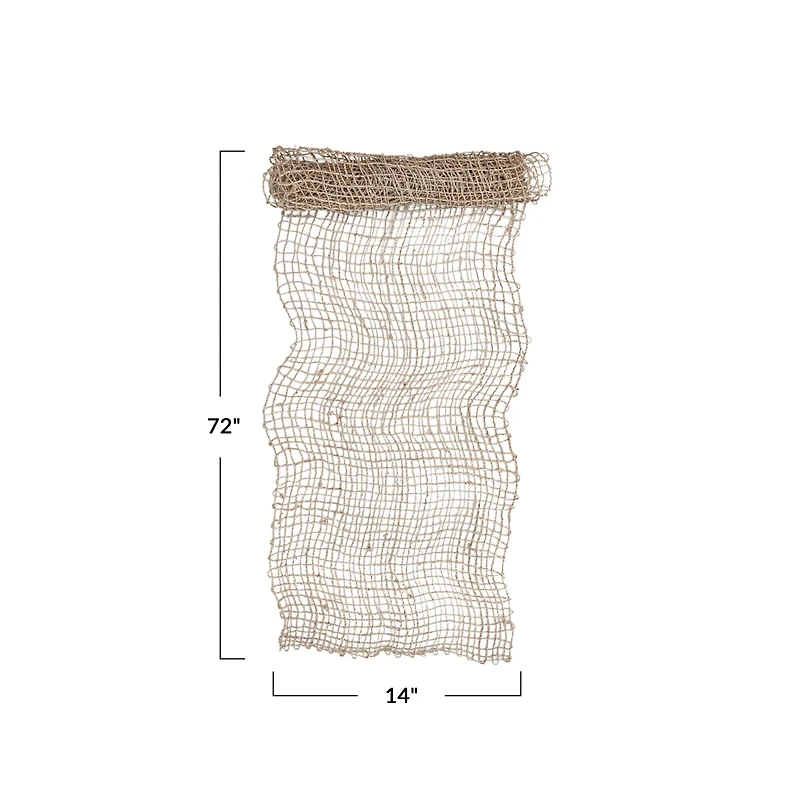 Hello Honey® 72" Natural Weave Banana Leaf Table Runner