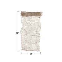 Hello Honey® 72" Natural Weave Banana Leaf Table Runner