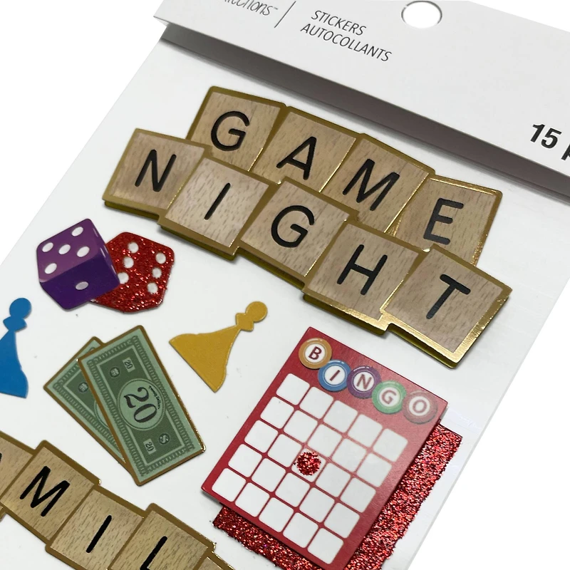 Game Night Dimensional Stickers by Recollections™