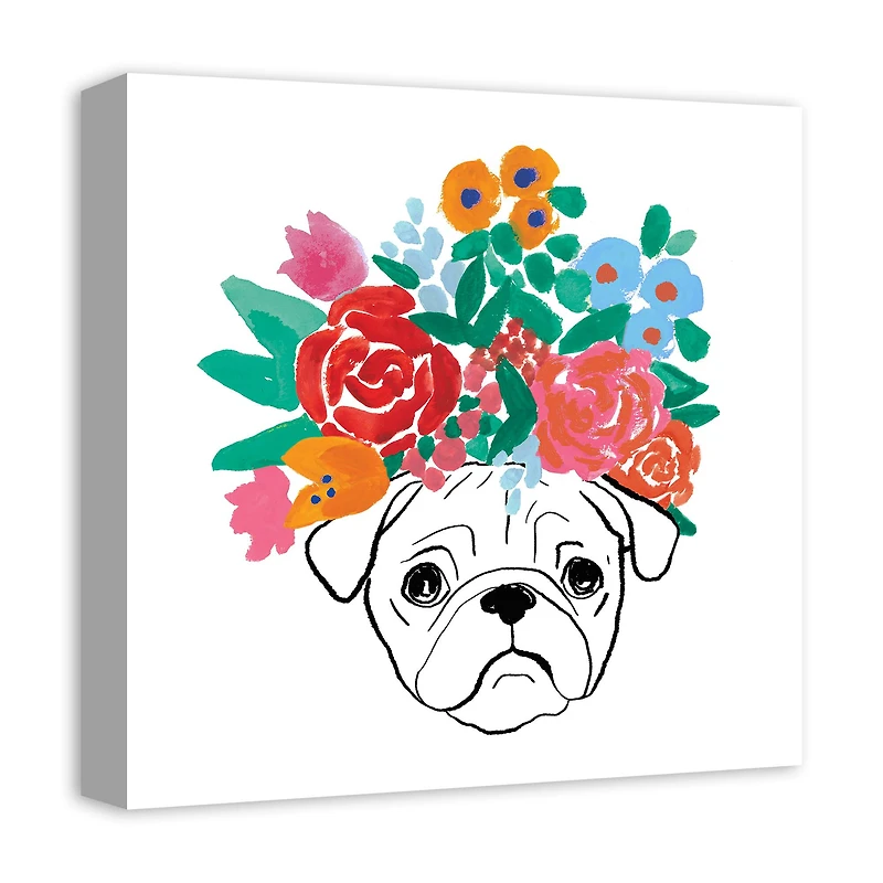 Florence Pug 8 Canvas Wall Art