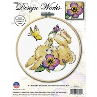 Design Works™ 8'' Round Bunny Counted Cross Stitch Kit