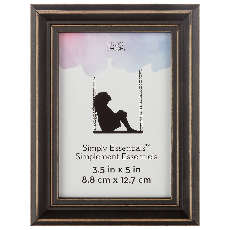 Simply Essentials™ Distressed Black Wood Frame by Studio Décor