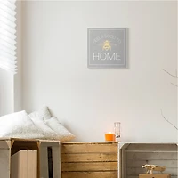 Stupell Industries Good To Bee Home Phrase Cute Insect Pun, 12" x 12"