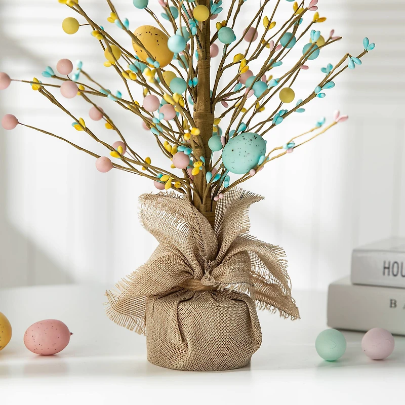 Glitzhome® 18" Easter Eggs Tabletop Tree