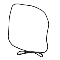 JAM Paper 10" Black Matte Elastic Loop, 50ct.