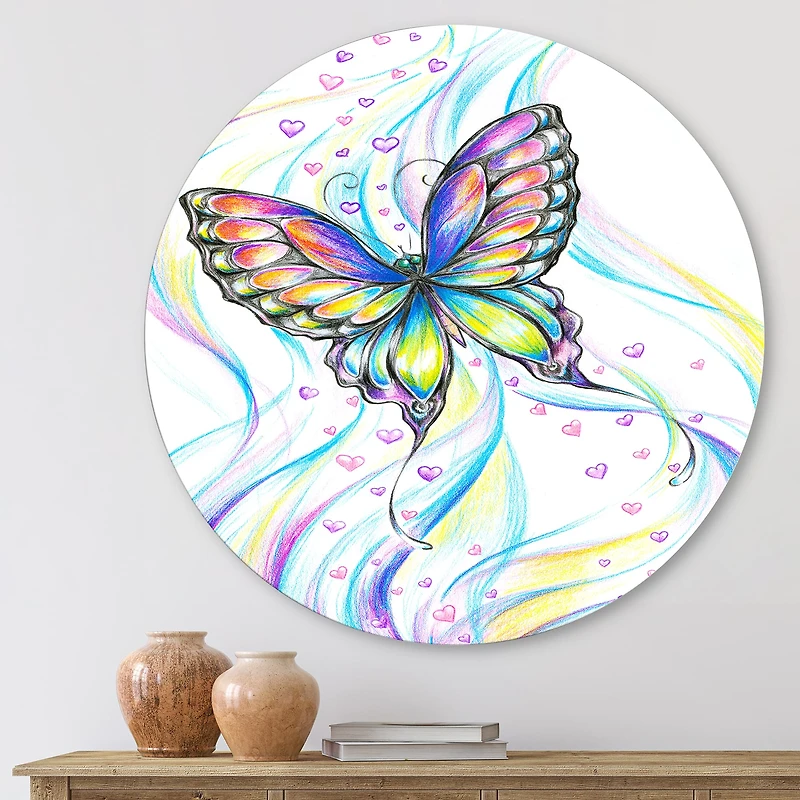 Designart - Iridiscent Butterfly