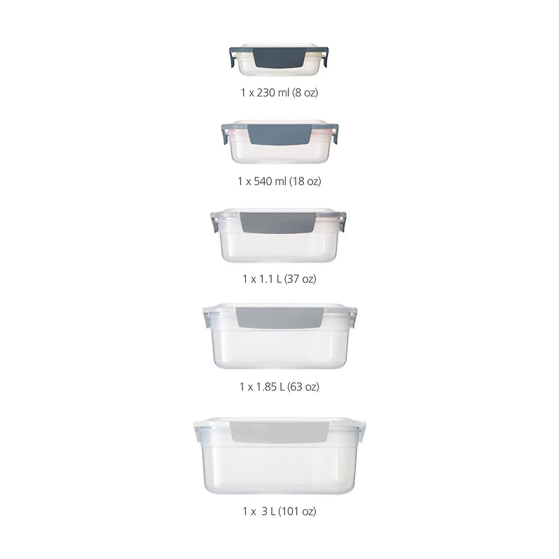 Joseph Joseph Nest Lock 10-piece Storage Container Set Sky