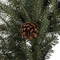 Glitzhome® 24" LED Greenery & Pinecone Christmas Wreath