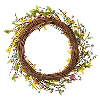 Glitzhome® 22" Easter Egg Wreath