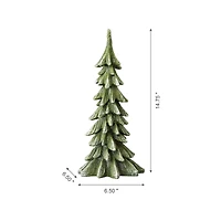 Glitzhome® 14.75" Green Christmas Tree Table Décor