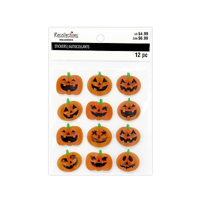 Halloween Orange Jack-o'-Lantern Lenticular Stickers by Recollections™