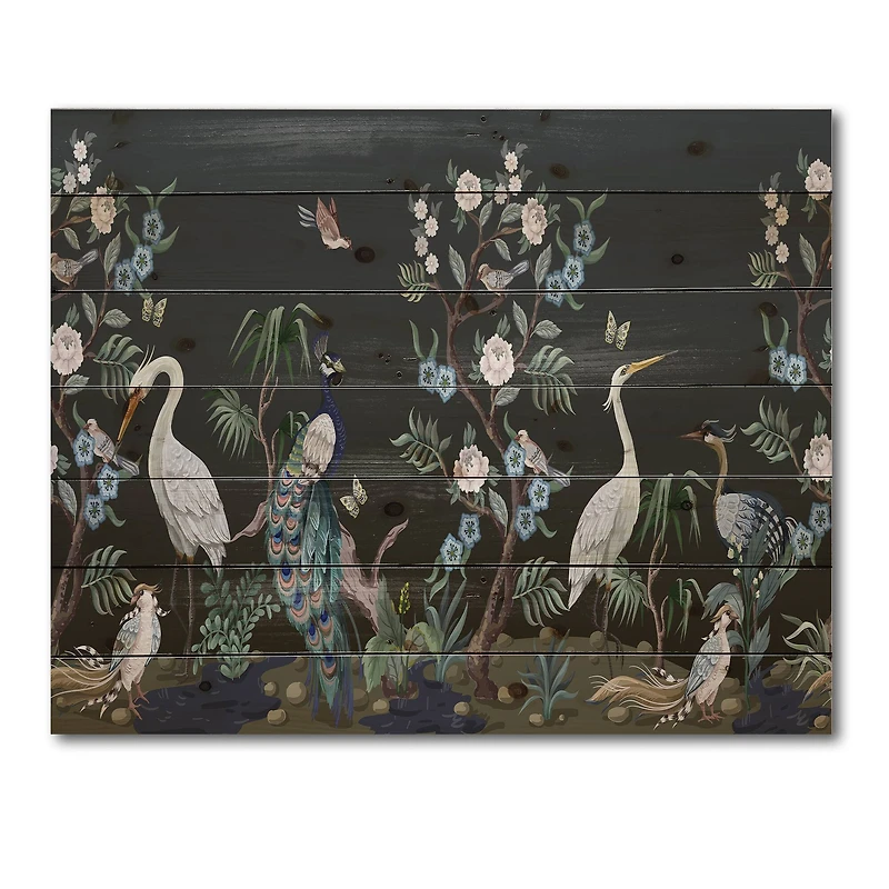 Designart - Chinoiserie With Birds and Peonies IV