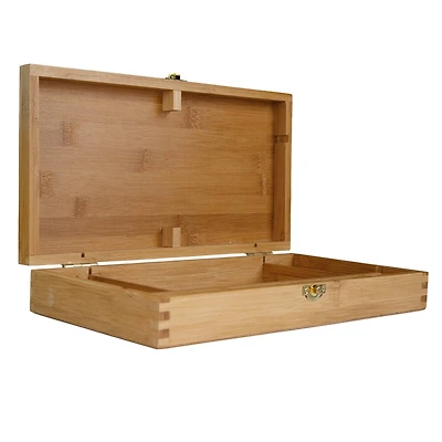 Pacific Arc 13" x 8" Bamboo Paint Box with Palette & 4 Compartments