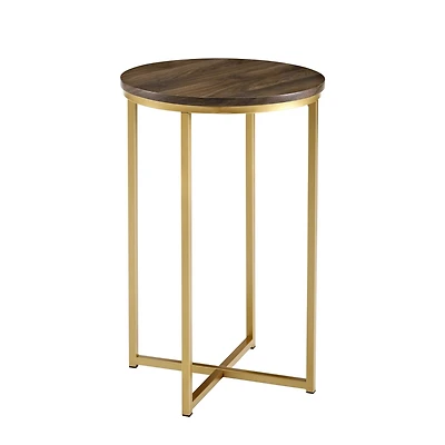 Walker Edison 16" Glam Round Side Table