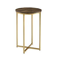 Walker Edison 16" Glam Round Side Table