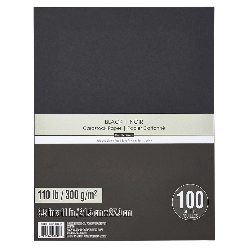 Heavyweight 8.5" x 11" Cardstock Paper by Recollections