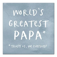 World's Greatest Papa Canvas Wall Art