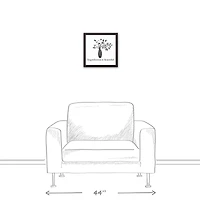 Imperfection is Beautiful 12" x 12" Black Framed Canvas