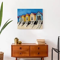 Beach Houses 20" x 16" Canvas Wall Art