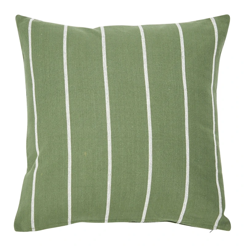 Hello Honey® 20" Square Interwoven Stripe Cotton Pillow Cover