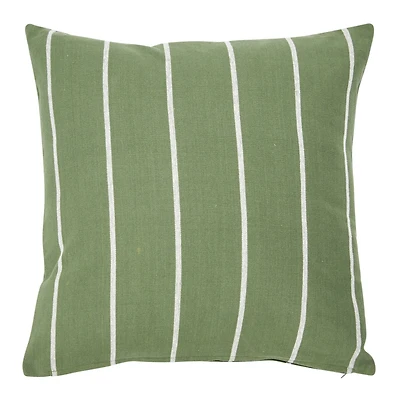 Hello Honey® 20" Square Interwoven Stripe Cotton Pillow Cover
