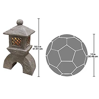Design Toscano 16.5" Japanese Pagoda Illuminated Lantern Statue