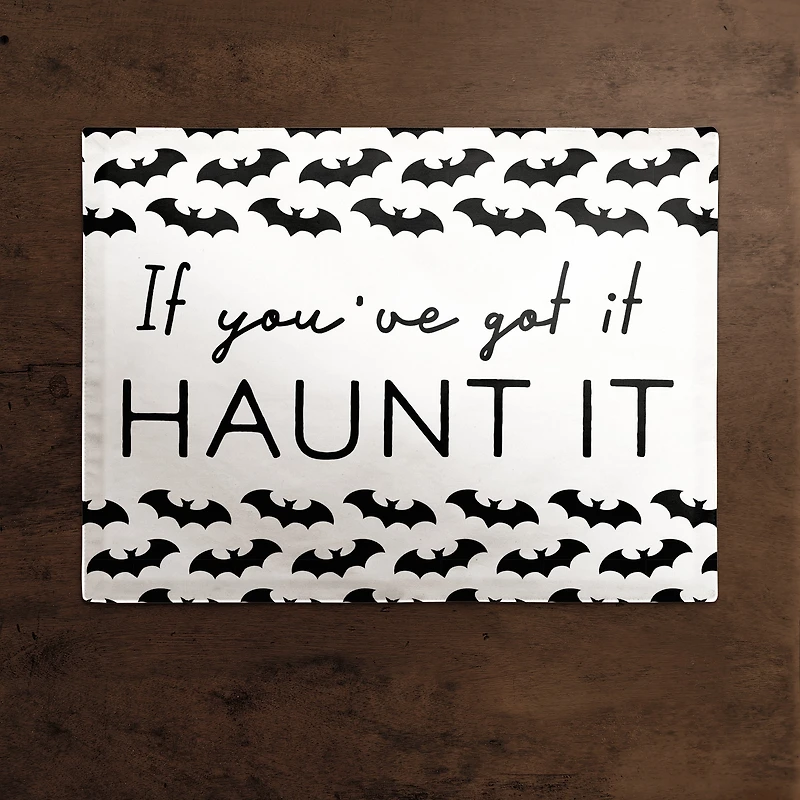 Bat Pattern Polyester Twill Placemat