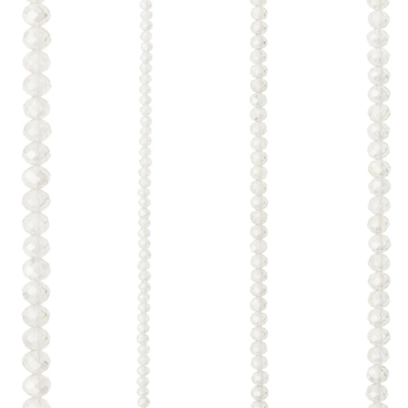 12 Pack: Clear Faceted Glass Rondelle Beads by Bead Landing™