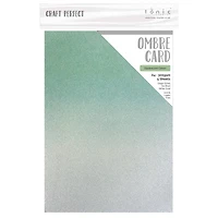 Craft Perfect Opalescent Green Glitter Cardstock, 8.5" x 11"