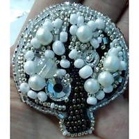 Crystal Art Beadwork Kit For Creating Brooch Tree