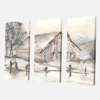 Designart - Farmhouse Barn Grey VII