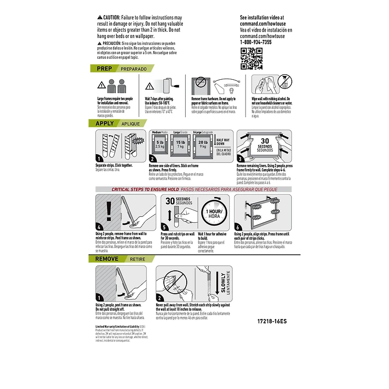 3M Command™ White Picture Hanging Strip Mixed Pack