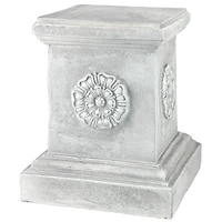 Design Toscano 13" English Rosette Garden Sculptural Plinth