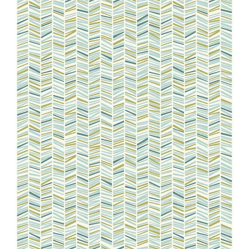 My Style Ivan Broken Chevron Peel & Stick Wallpaper